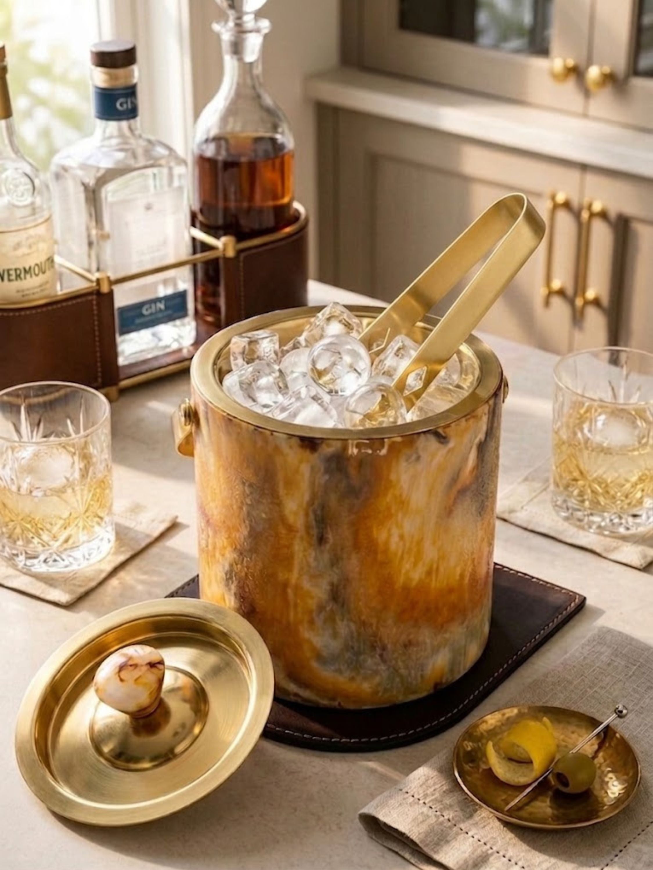 Kampai Marbled Ice Bucket