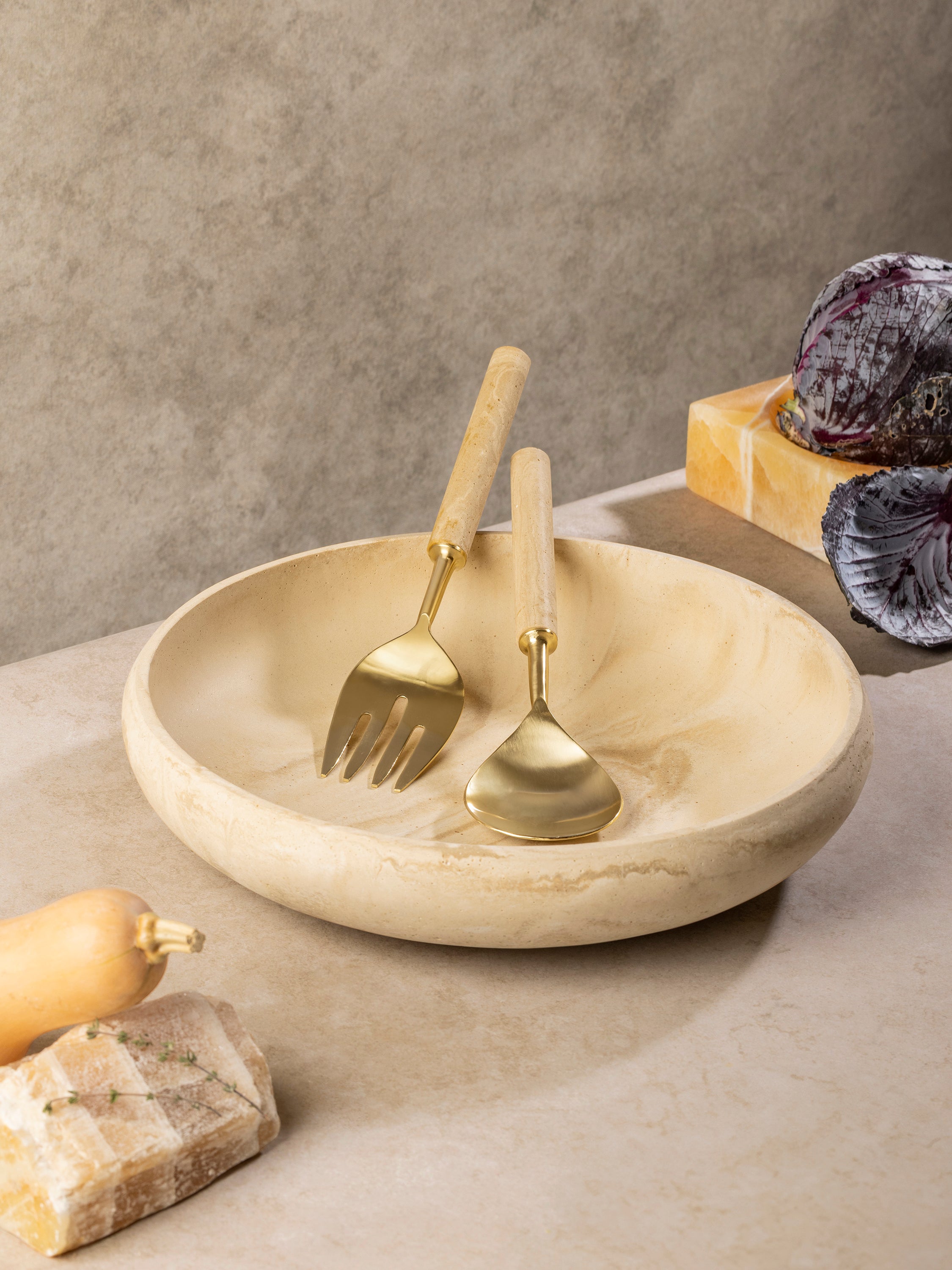 Florence Salad Bowl and Servers