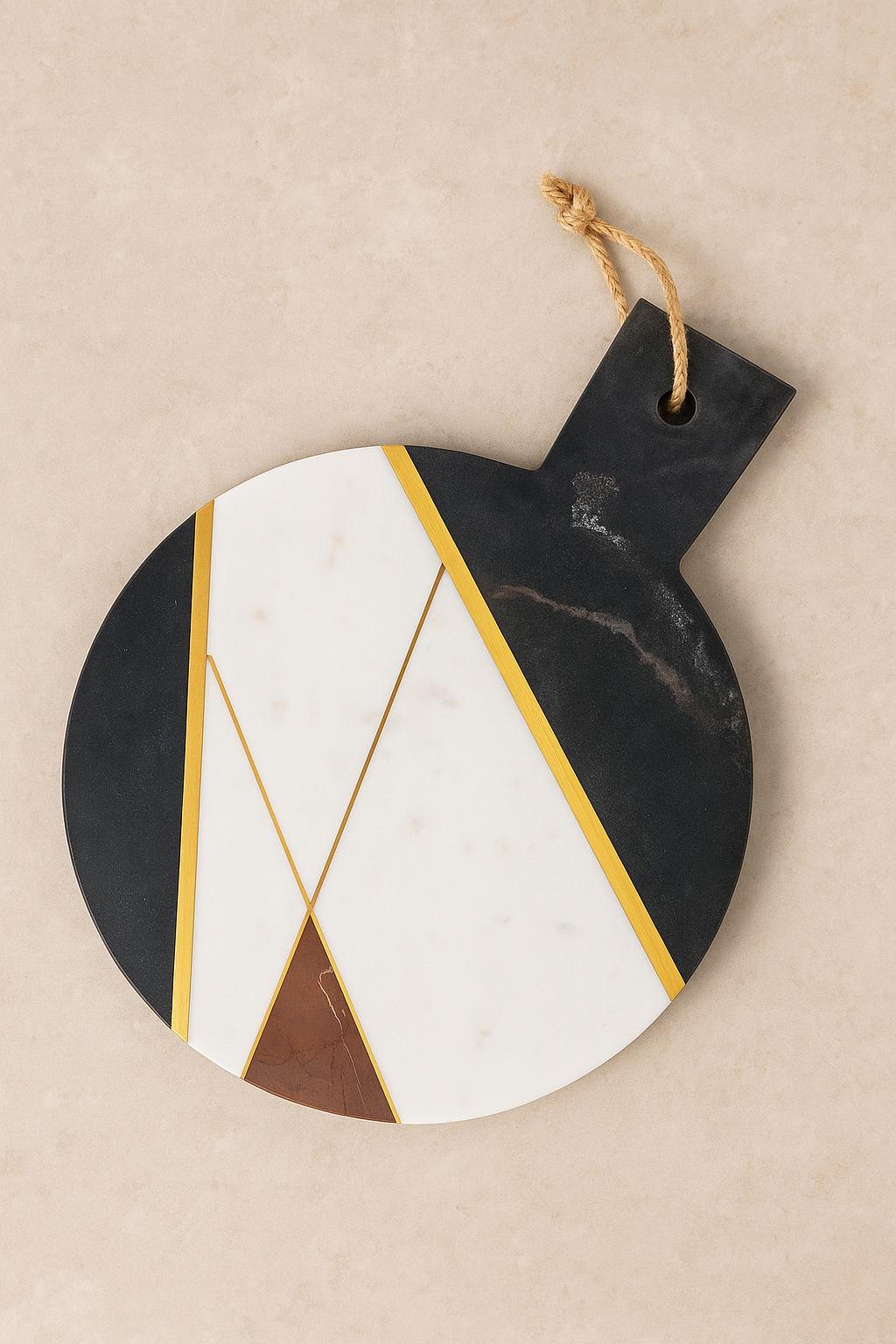 Semiprecious marble cheese board