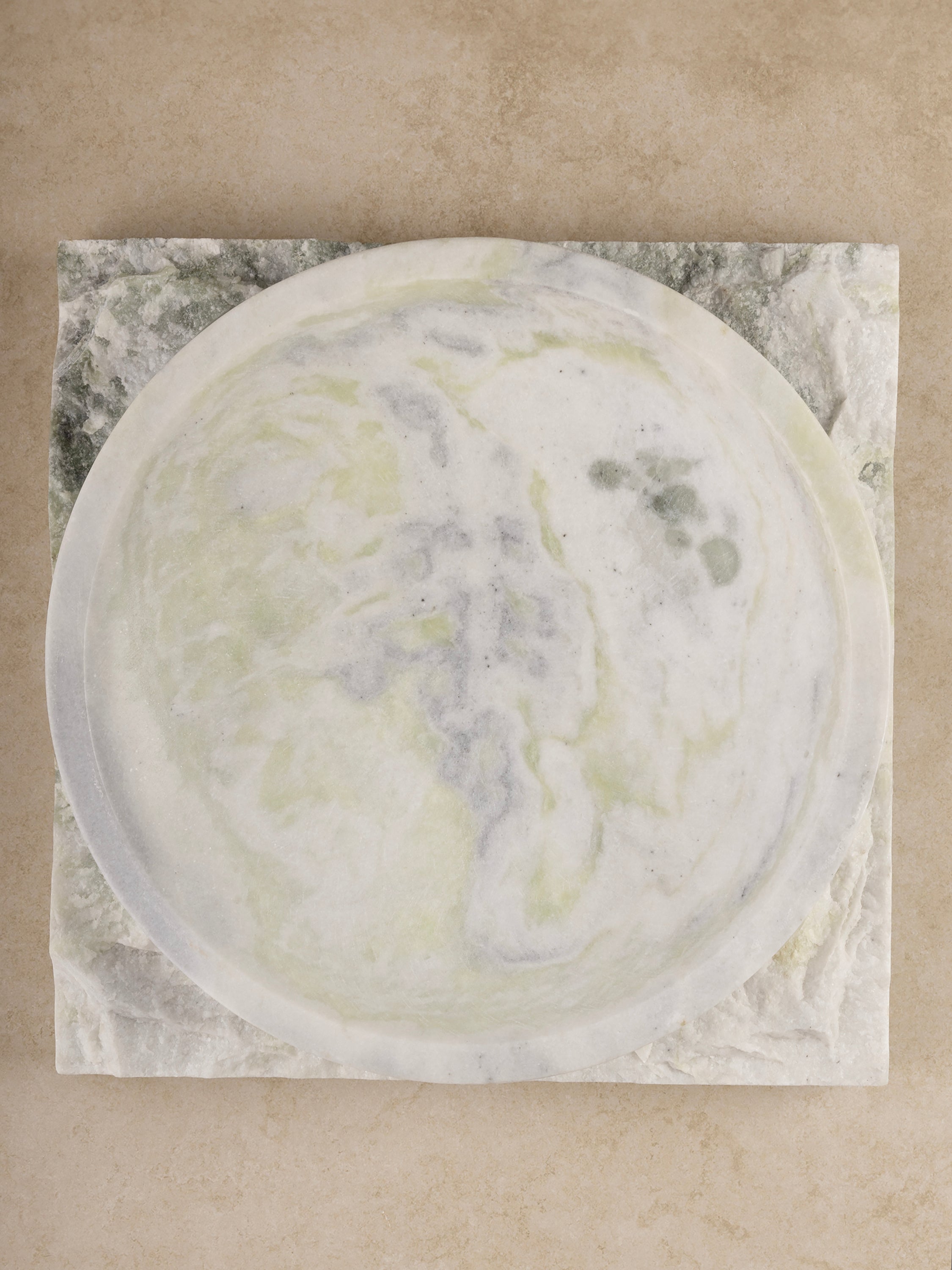 Luxury Green Onyx Stone Bowl with unique veining, ideal for centerpieces and home styling