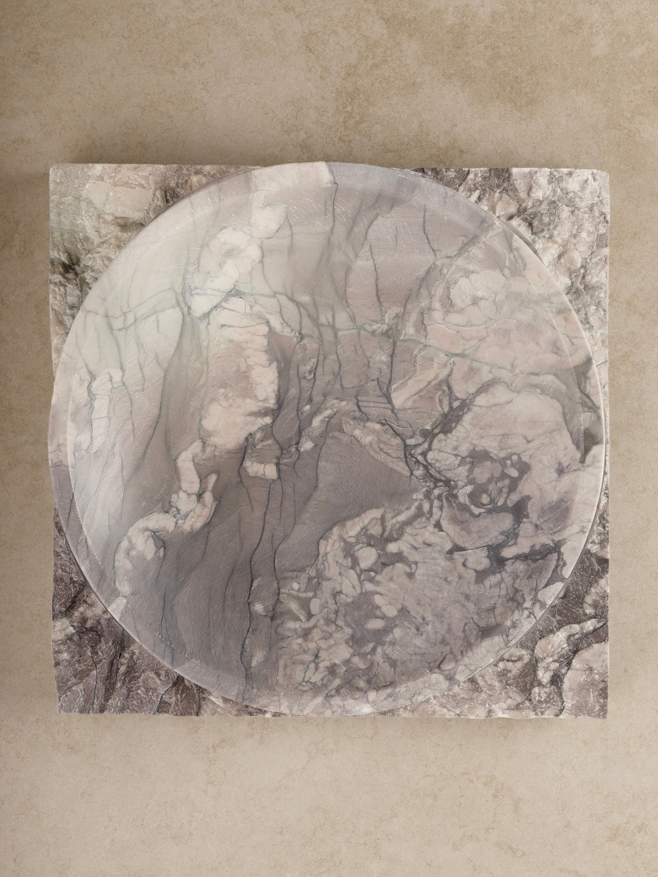 Rustic Brown Onyx Marble Bowl with a sculpted design, ideal for coffee tables, shelves, and office decor