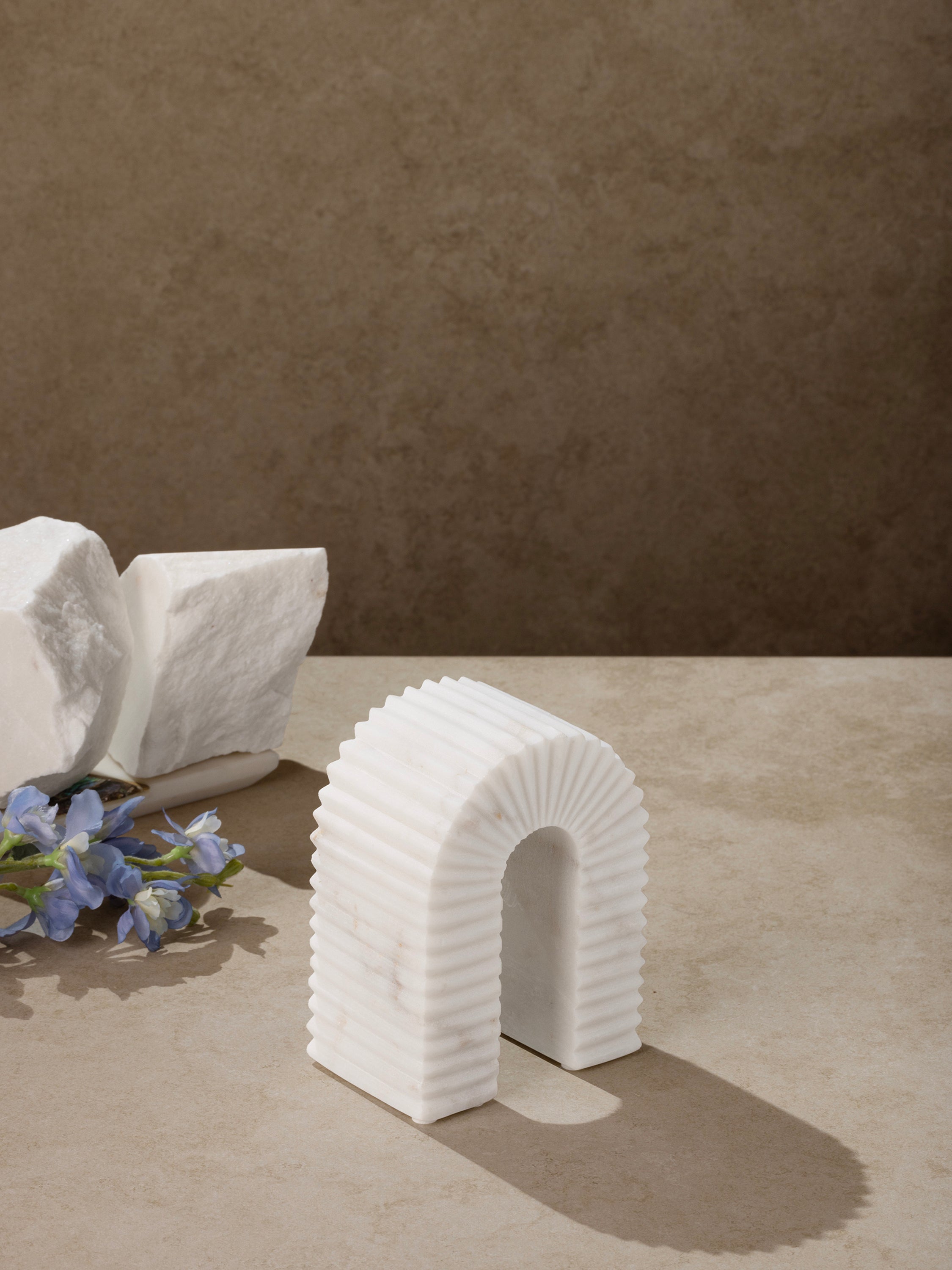 Hanover decorative object styled on a console with books