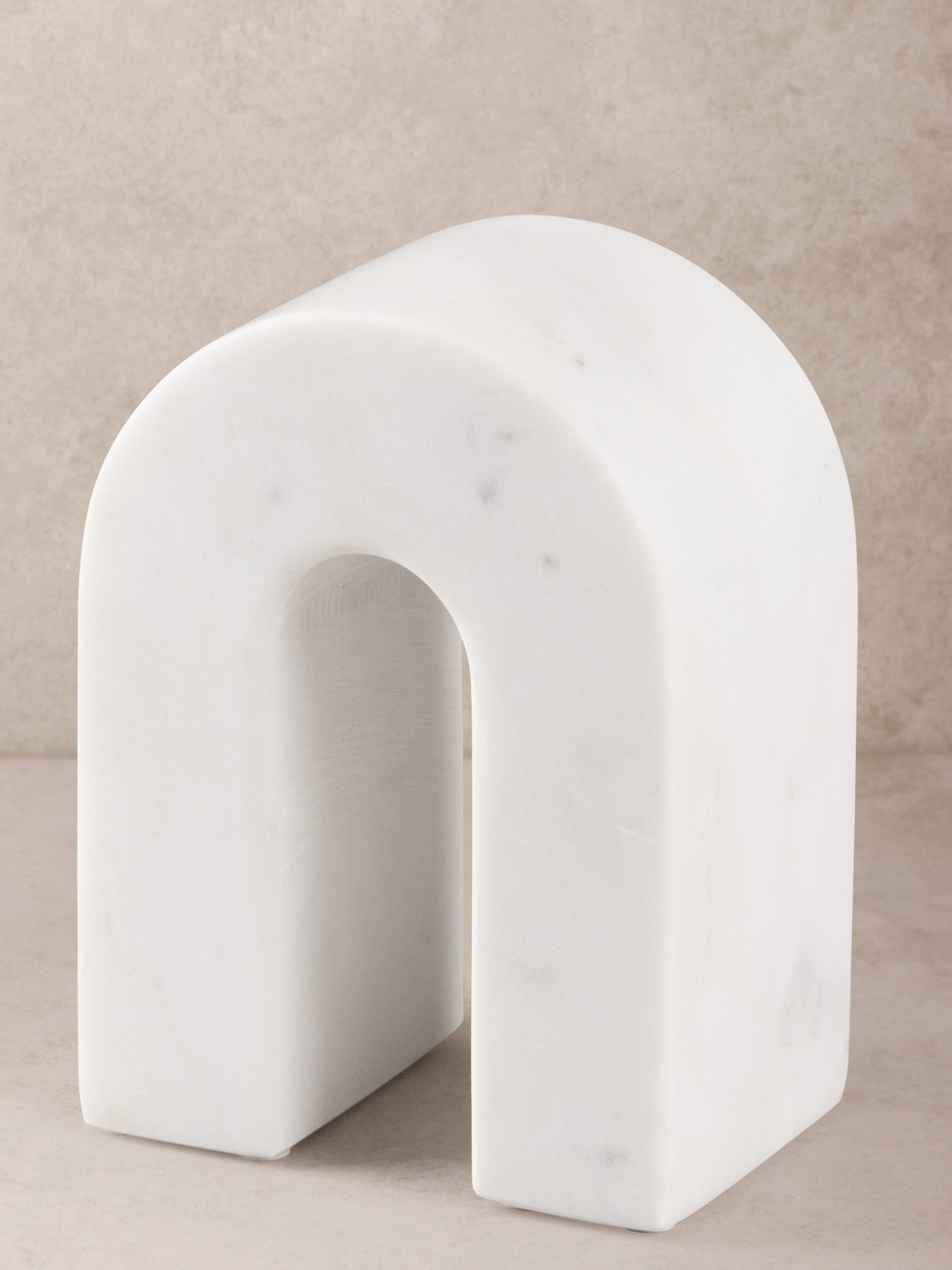 Quest white marble arch decorative object top view