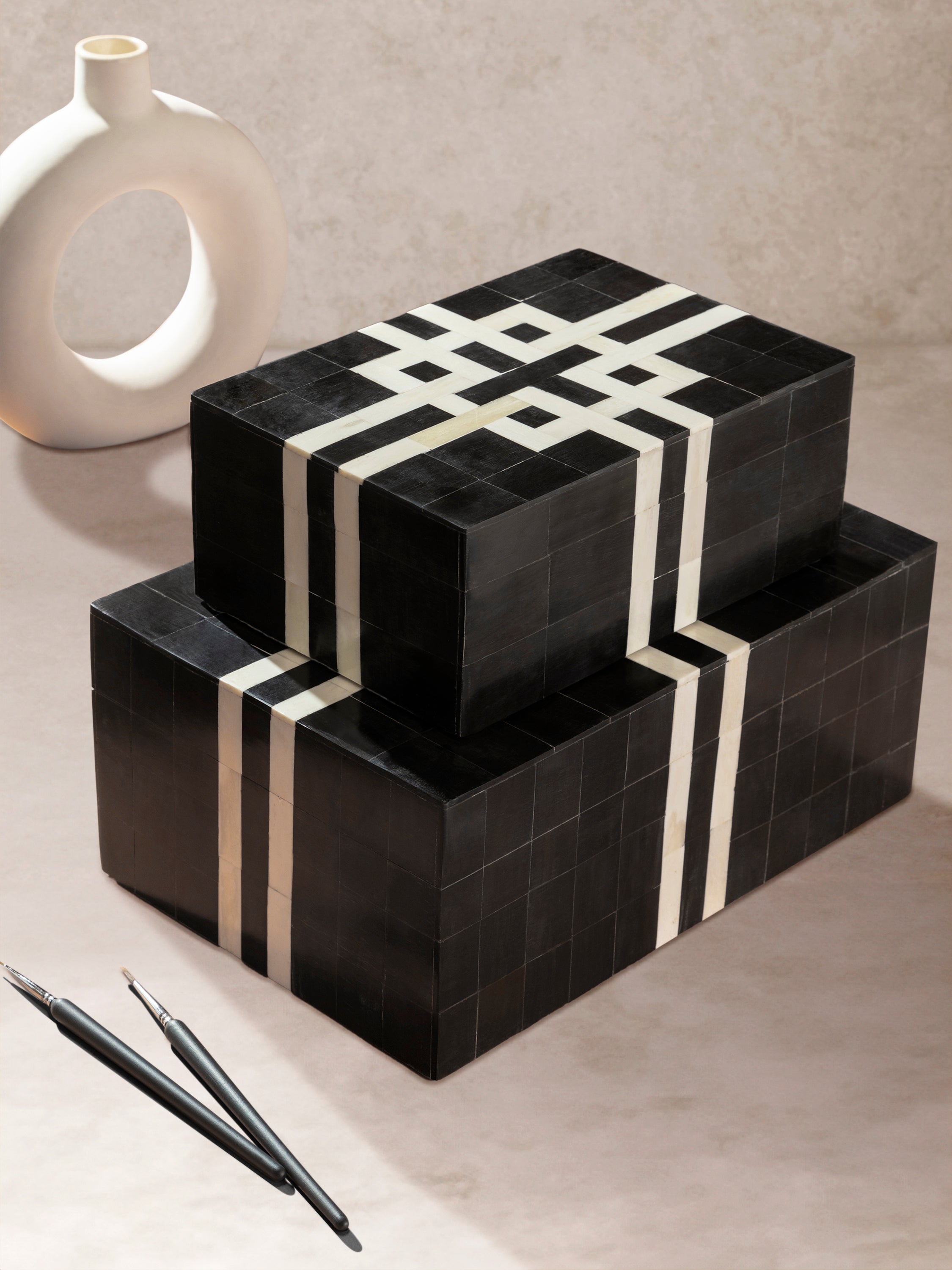 Bindra Horn & Bone Inlay Boxes