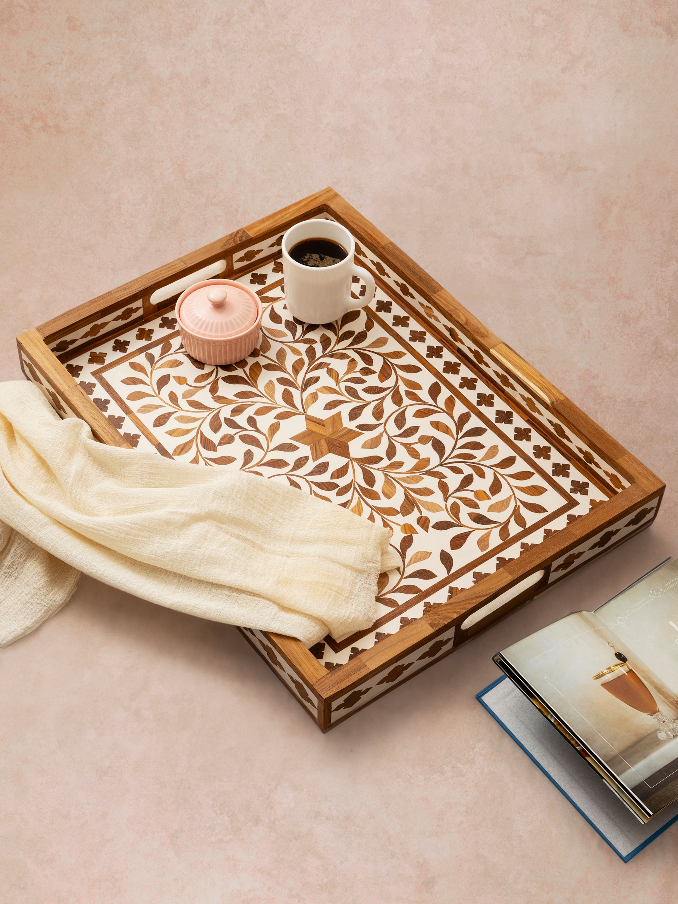 Jodhpur Wood Inlay Tray