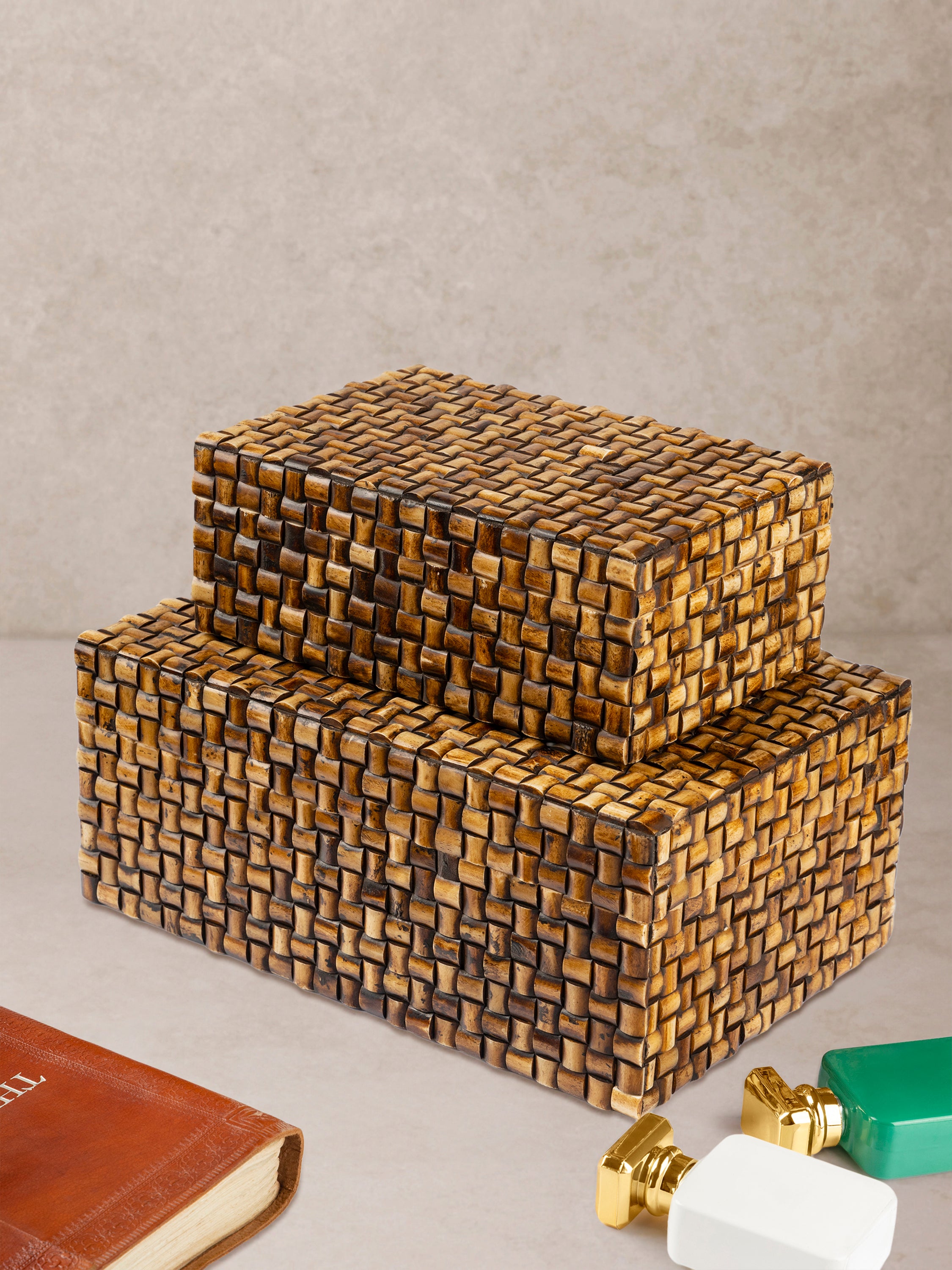 Nomad Textured Bone Inlay Boxes