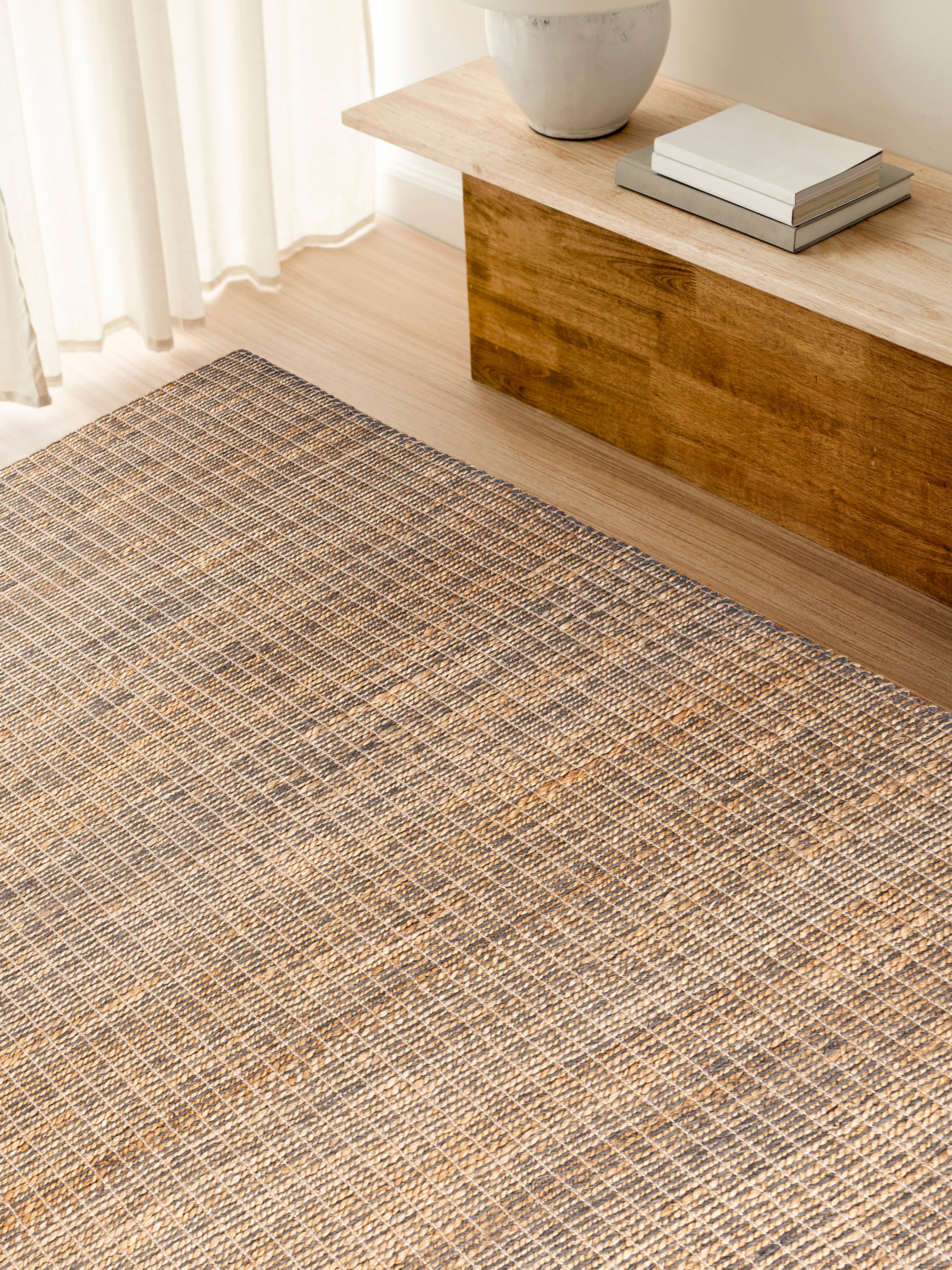 Durable and stylish handmade bohemian rug crafted from natural fibers for a cozy and earthy feel