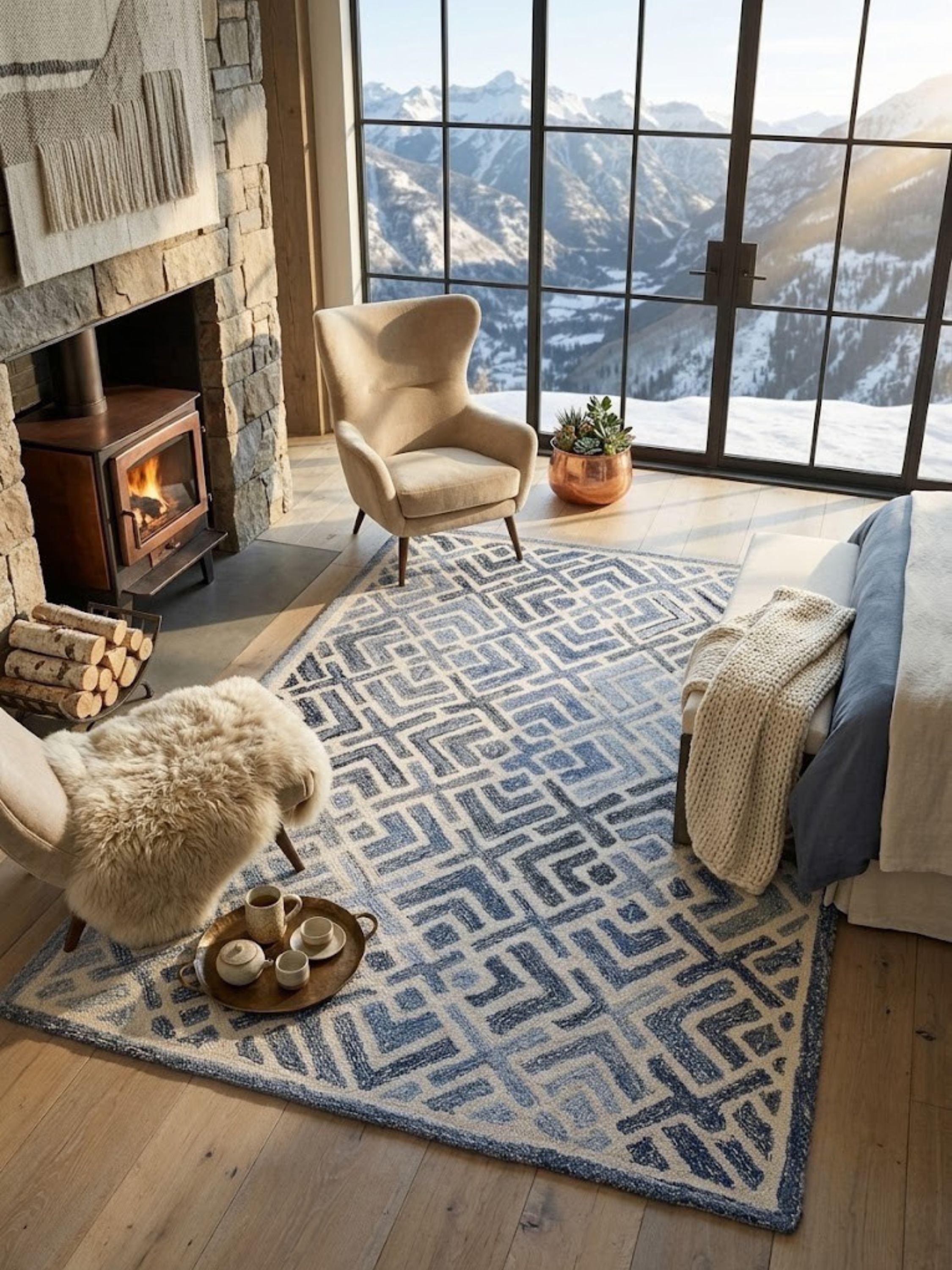 Santorini Wool & Denim Rug