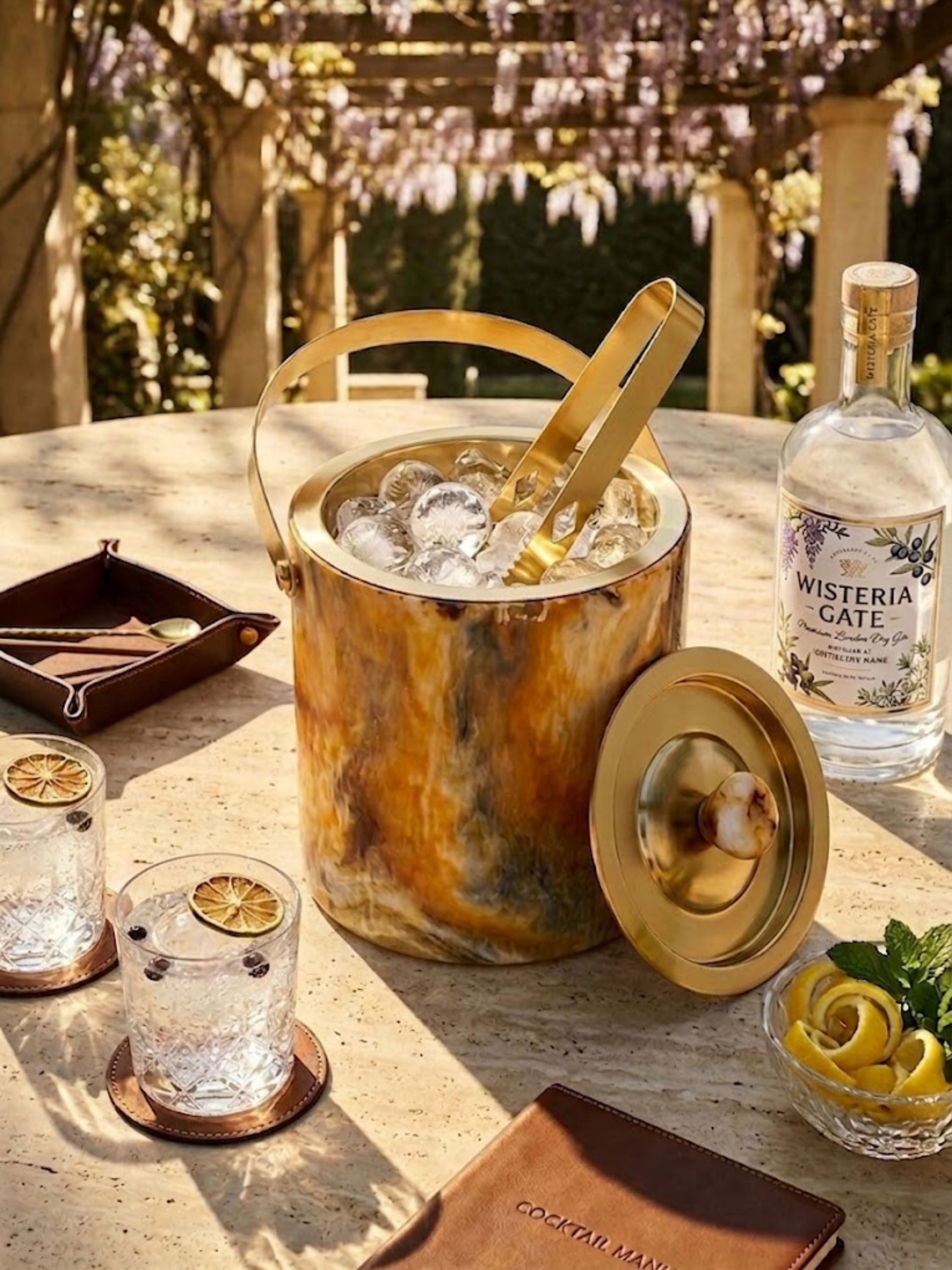 Kampai Marbled Ice Bucket