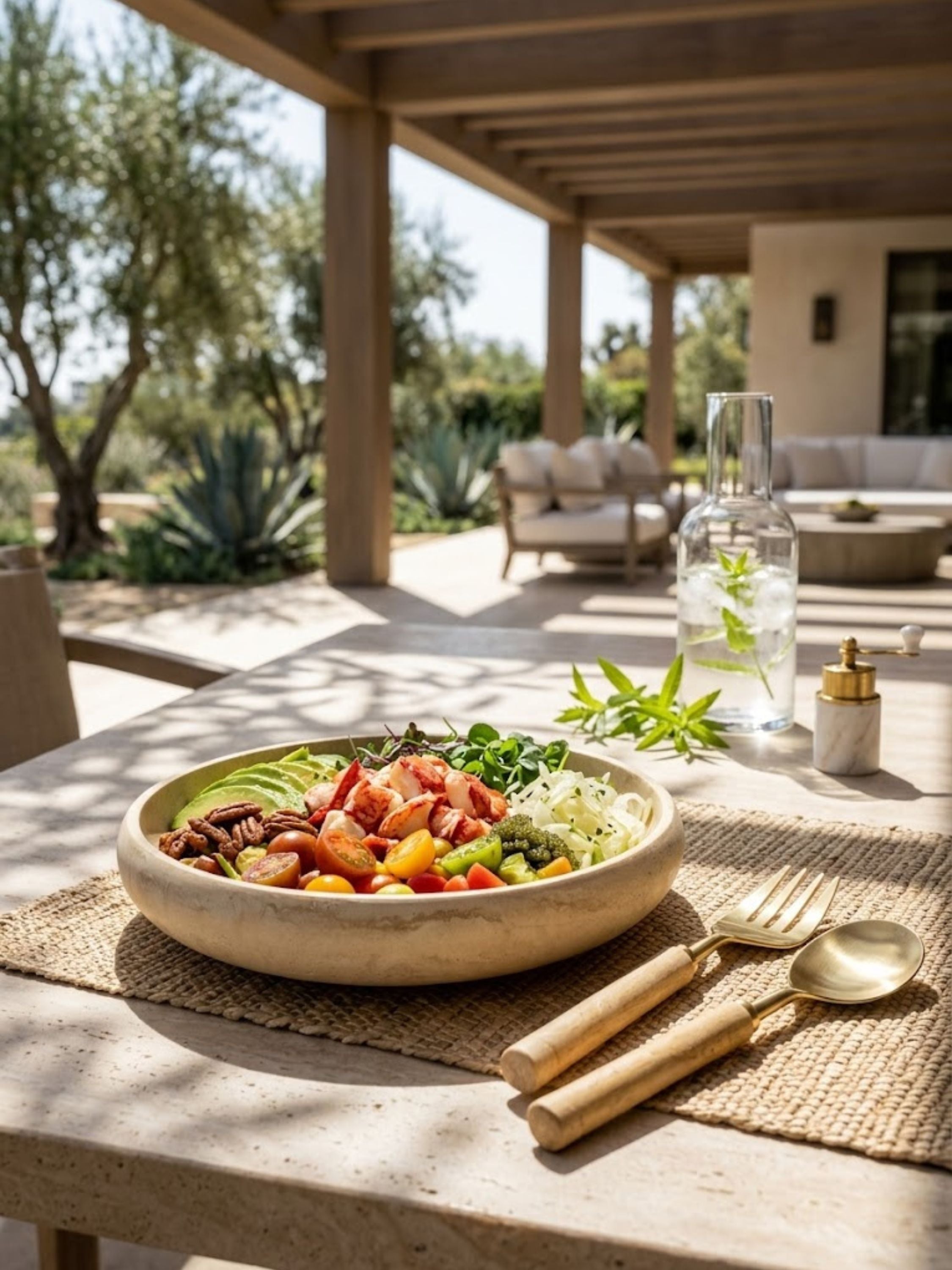 Florence Salad Bowl and Servers