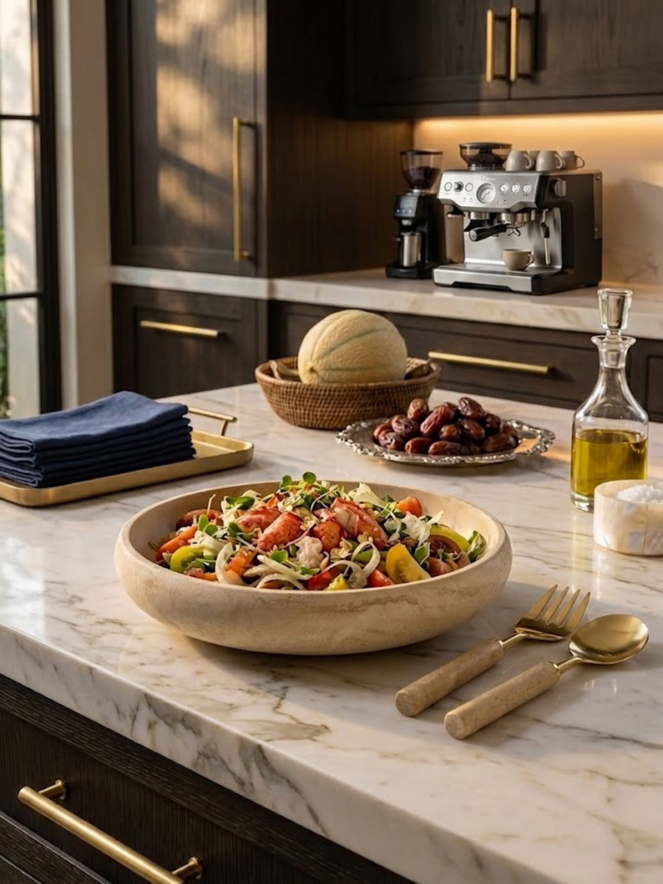 Florence Salad Bowl and Servers