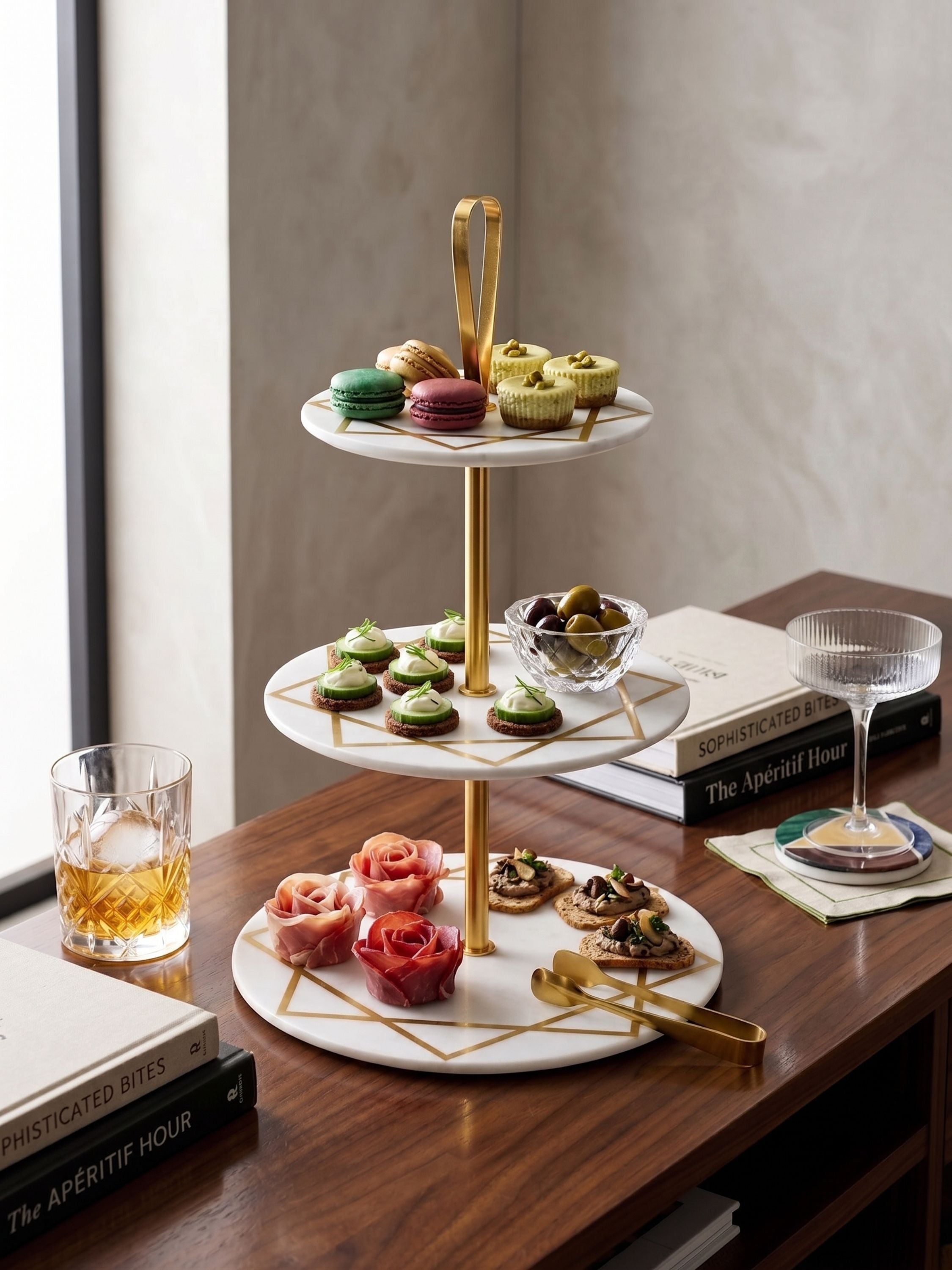 GAURI KOHLI Marbella Cake Stand - Thumbnail 3