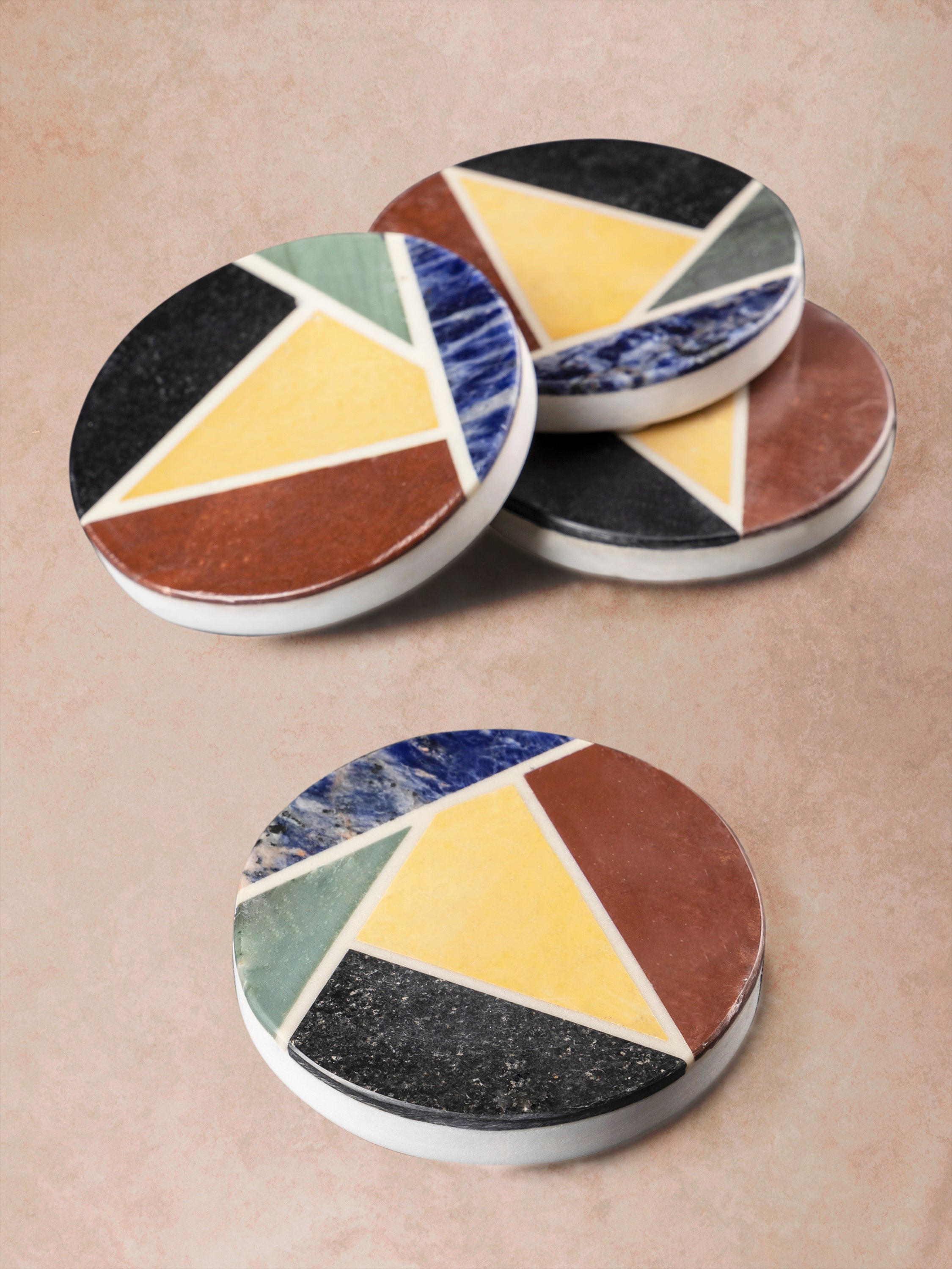 GAURI KOHLI Bennett Marble Coasters - Thumbnail 2