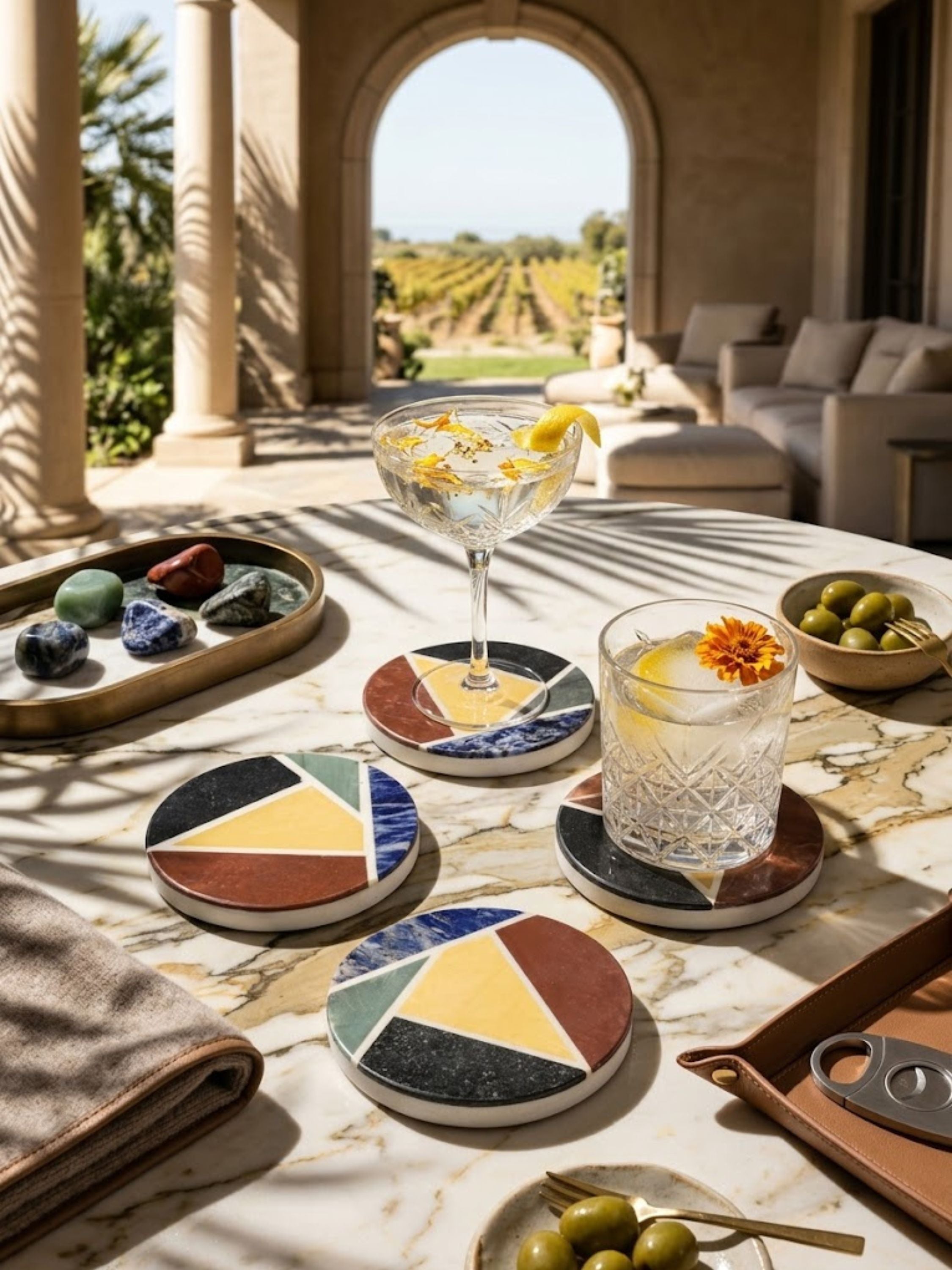 Bennett Marble Coasters