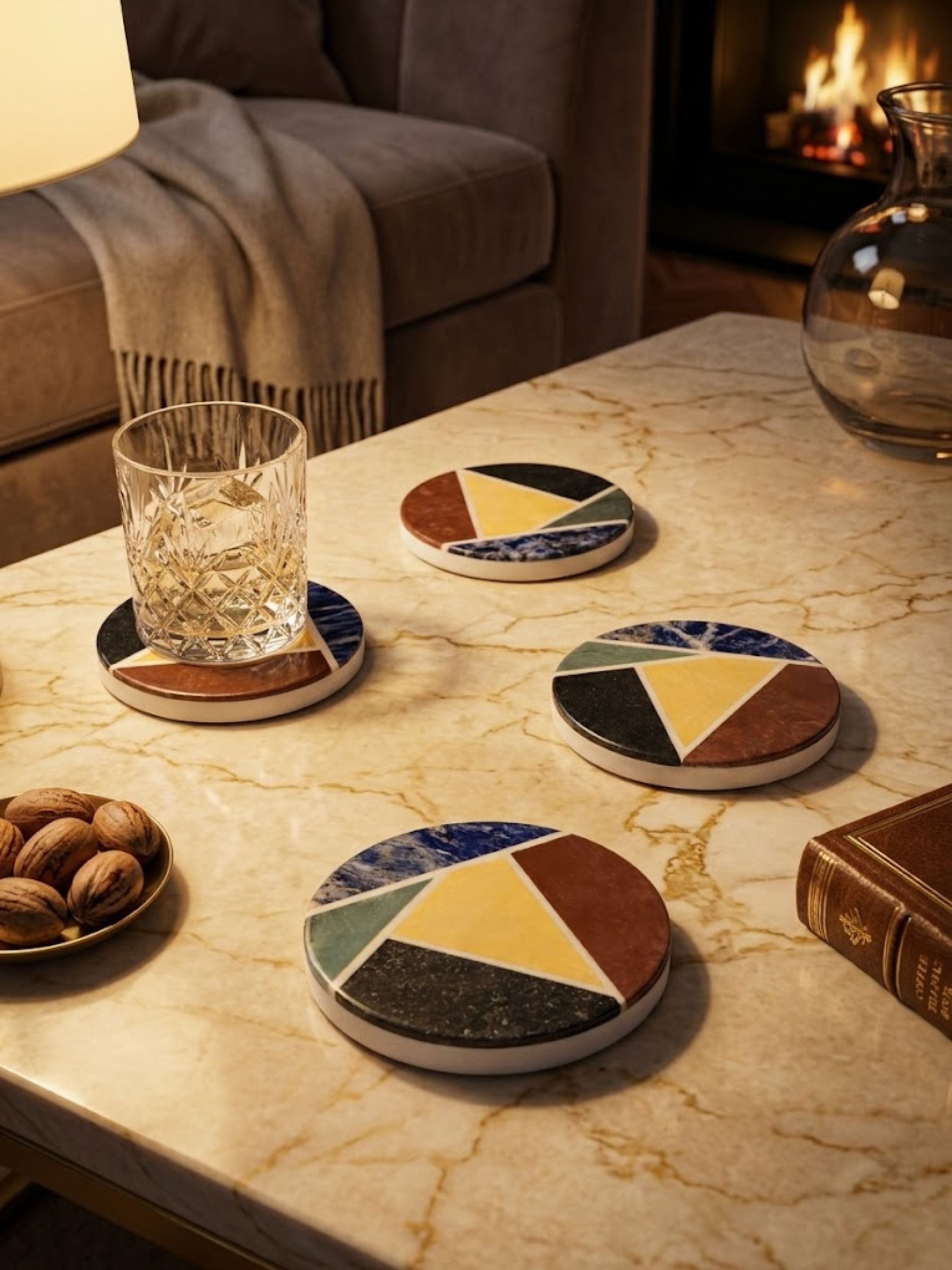 Bennett Marble Coasters