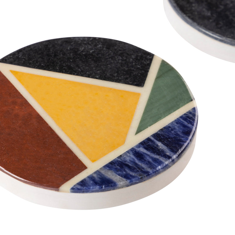 marble inlay coasters