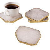 purple agate coasters