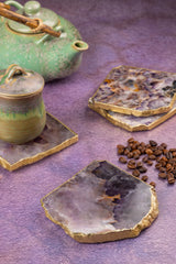set of 4 marble coasters
