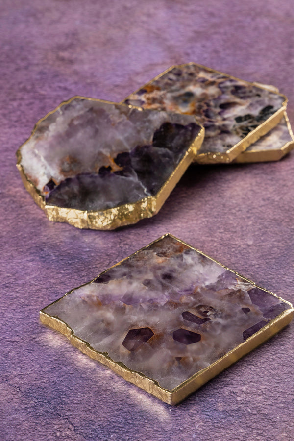 coaster set agate