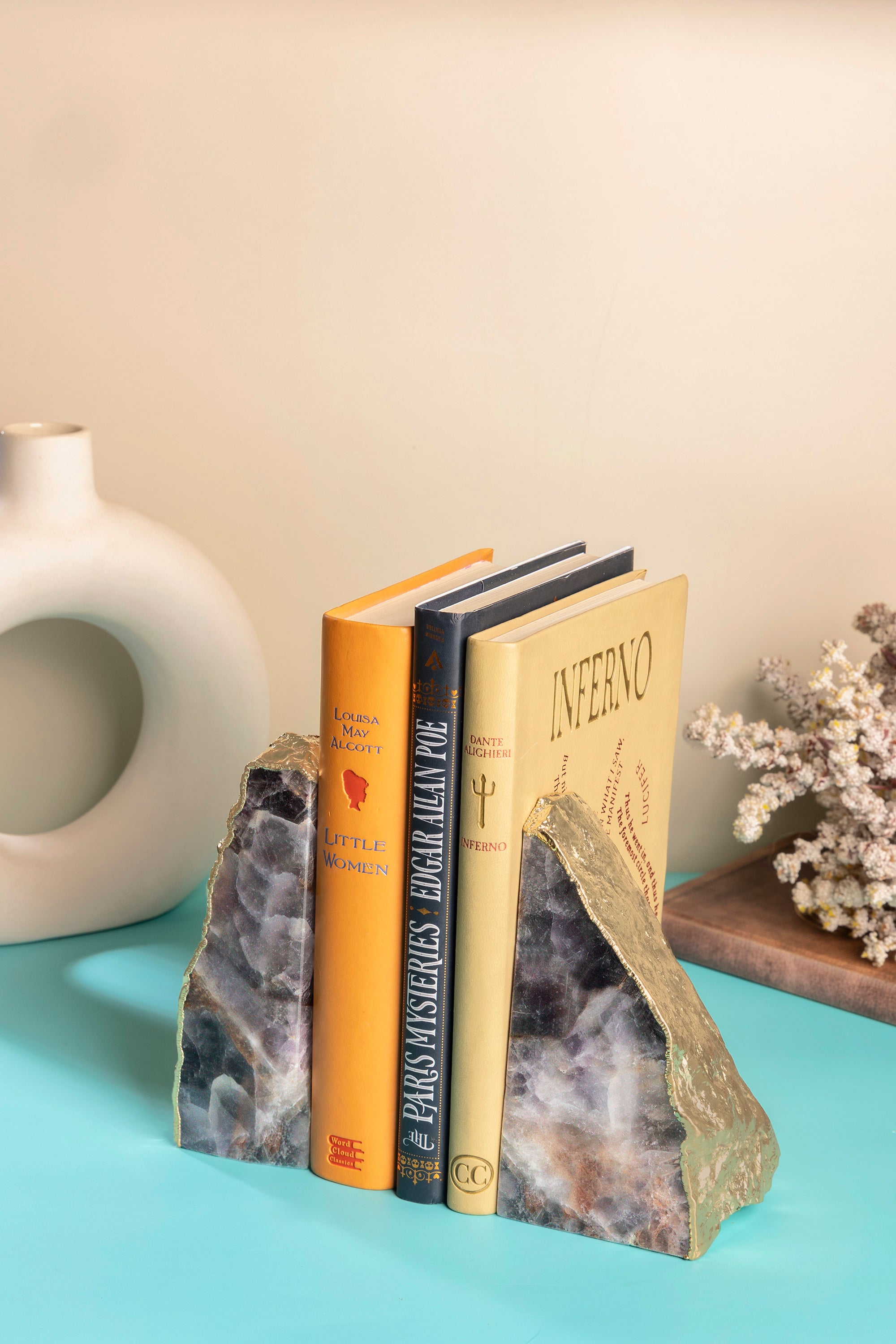 agate bookends