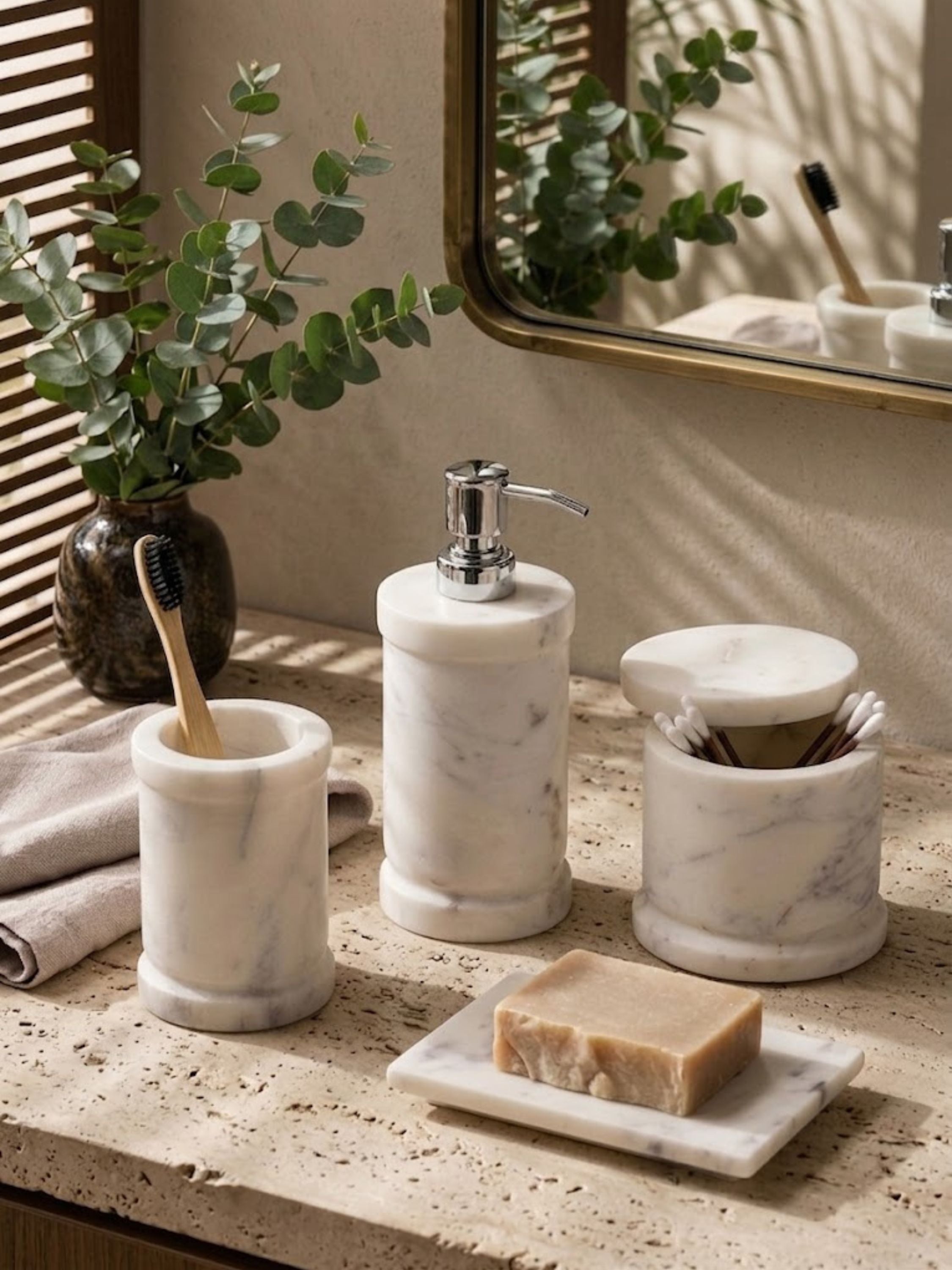 Duval Marble Bath Set