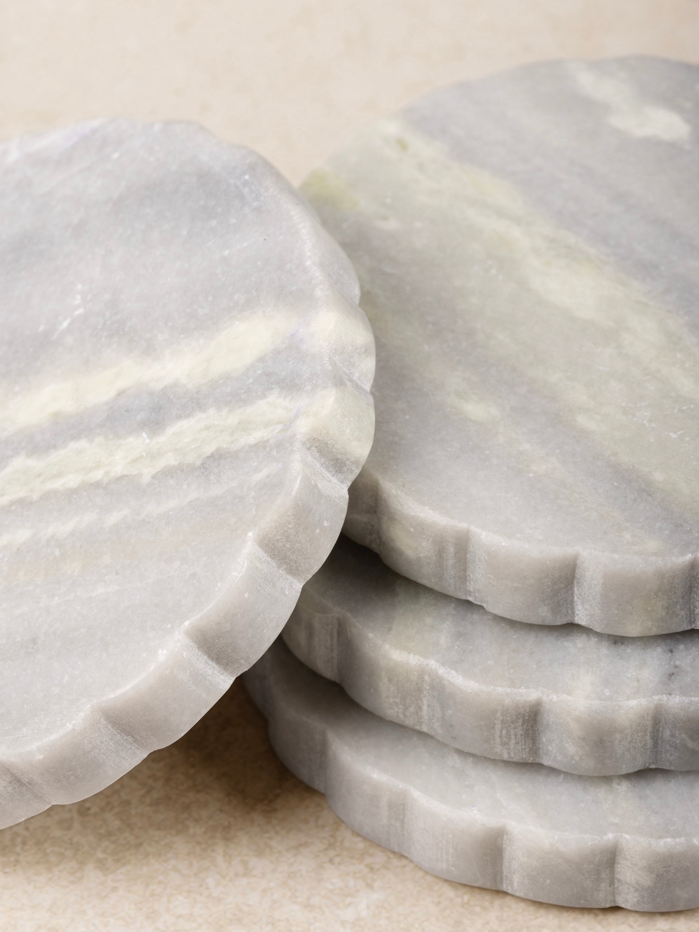 Polished Green Onyx Marble Coasters – Stylish Protection for Tables