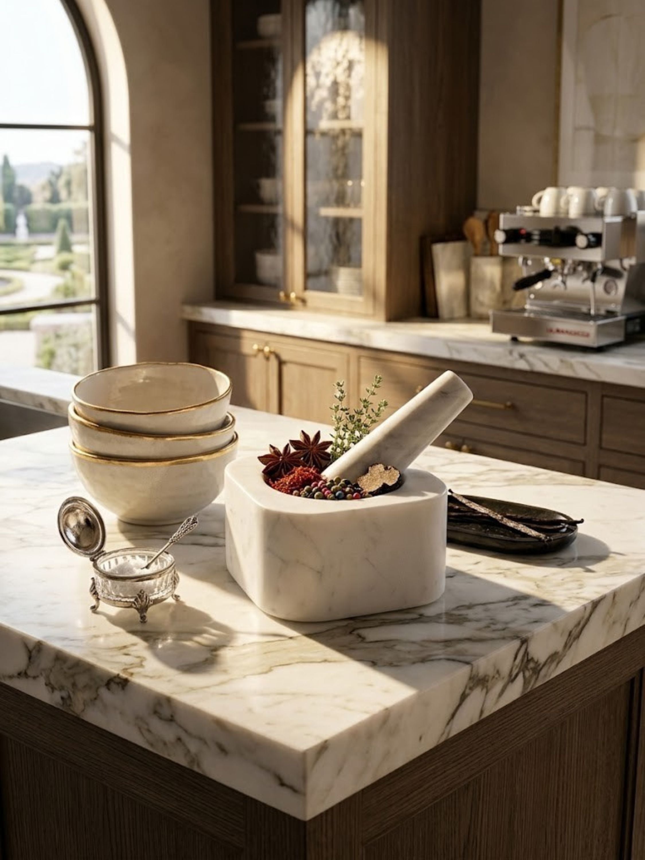 Noble Marble Mortar & Pestle