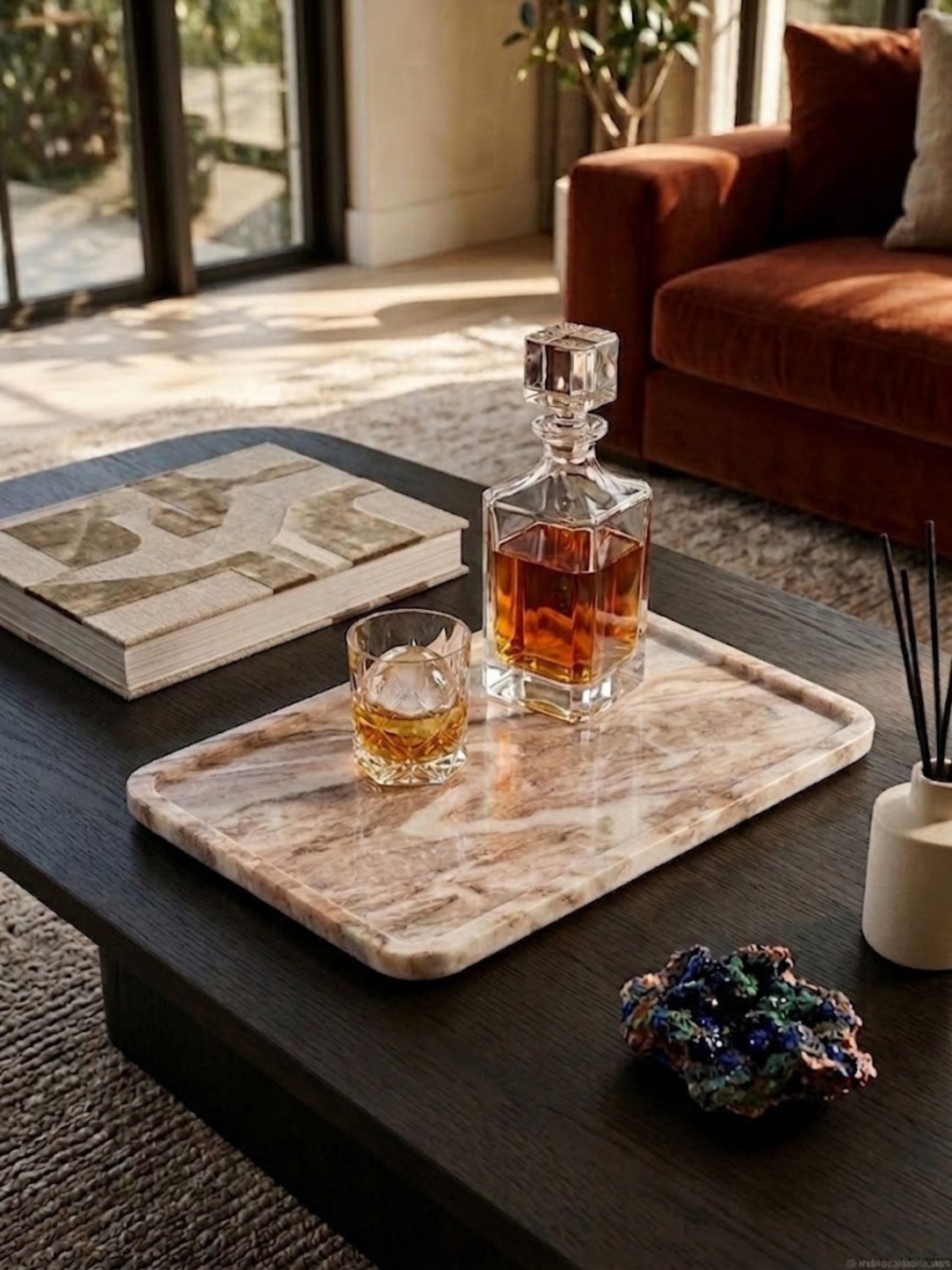 Clover Onyx Tray | GAURI KOHLI