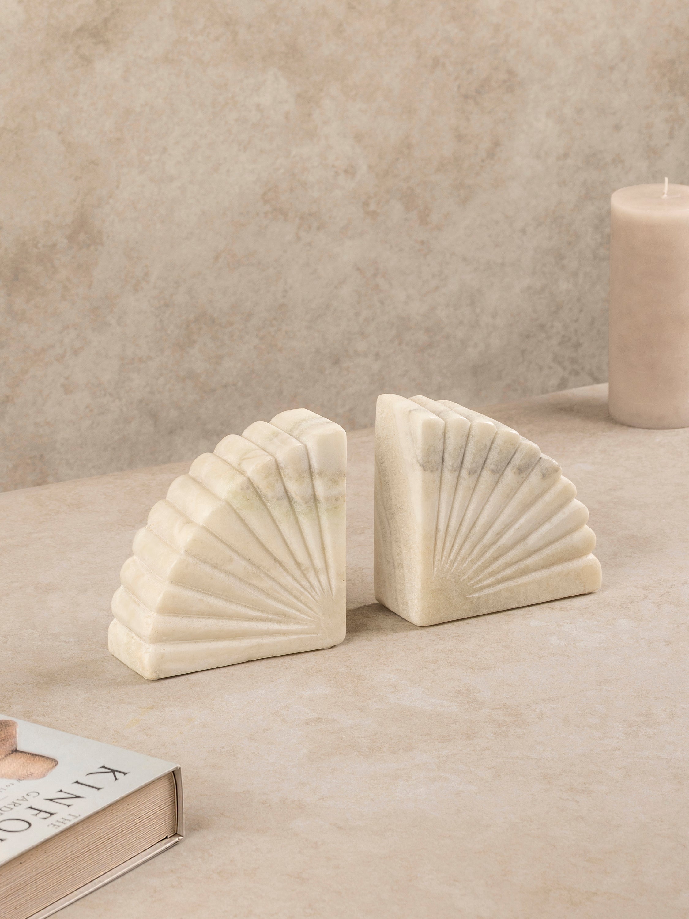 Emrys Onyx Bookends