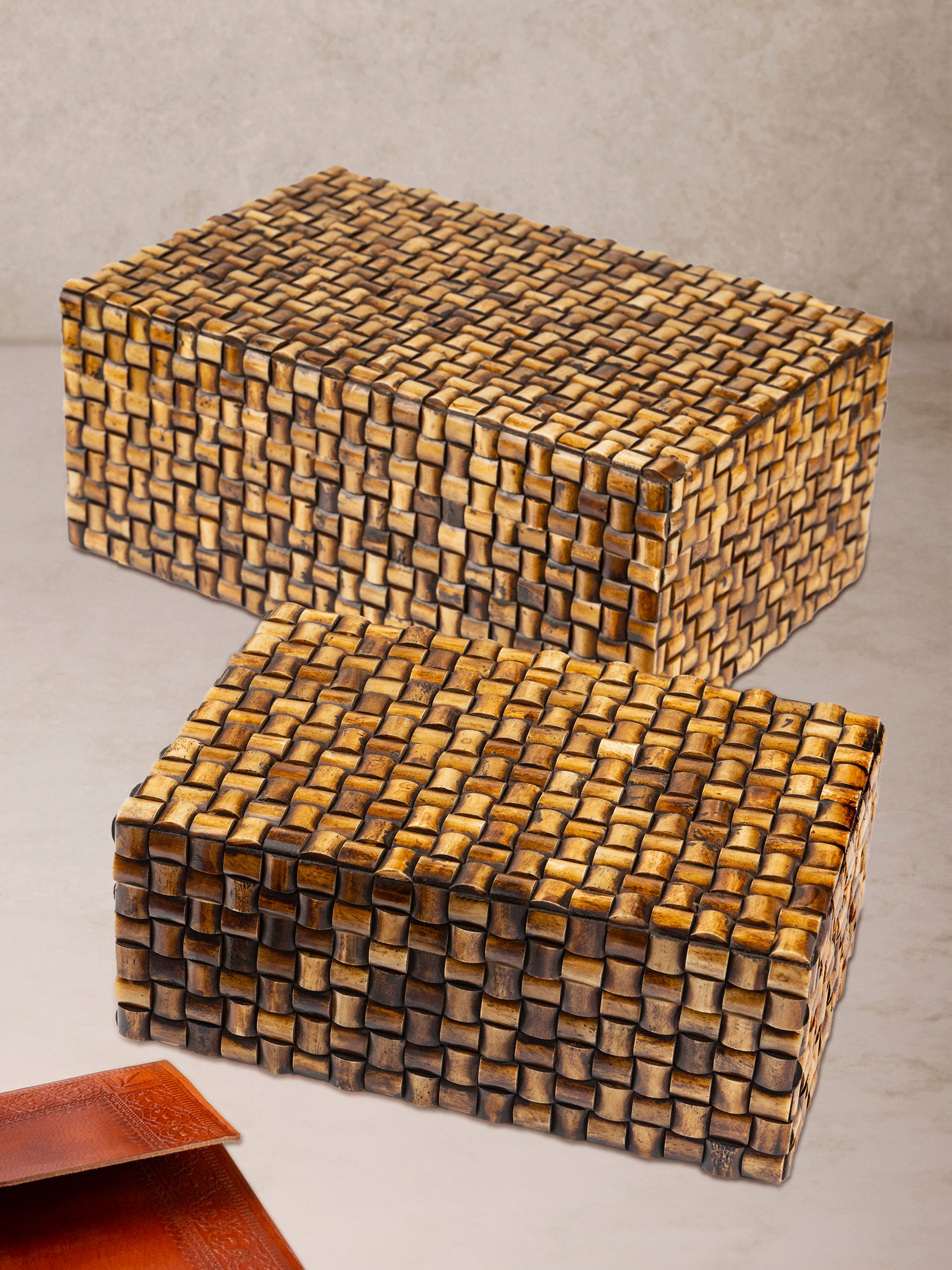 Nomad Textured Bone Inlay Boxes