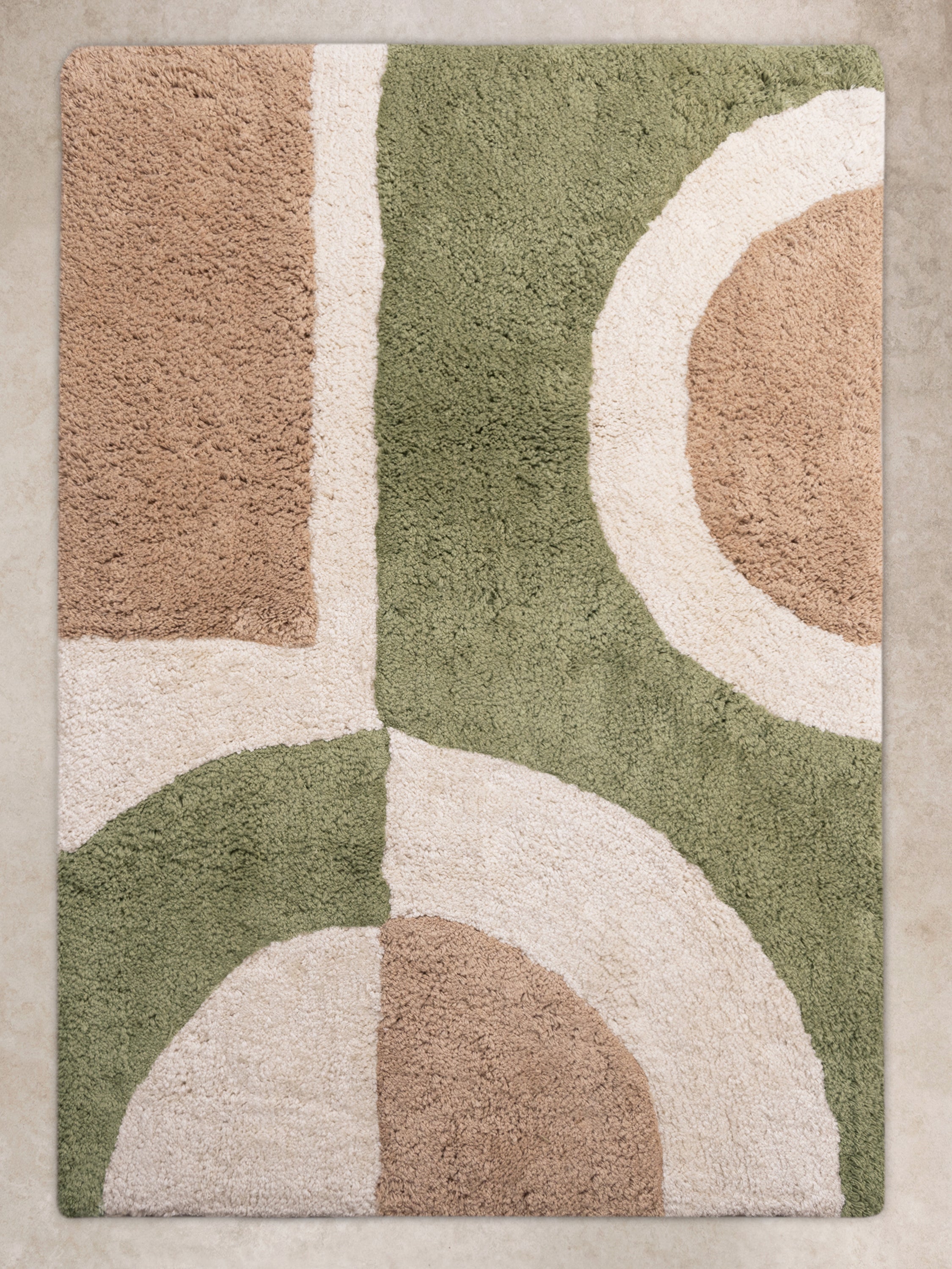 Modern Geometric Bath Mat – Soft, Absorbent, and Stylish for Any Bathroom