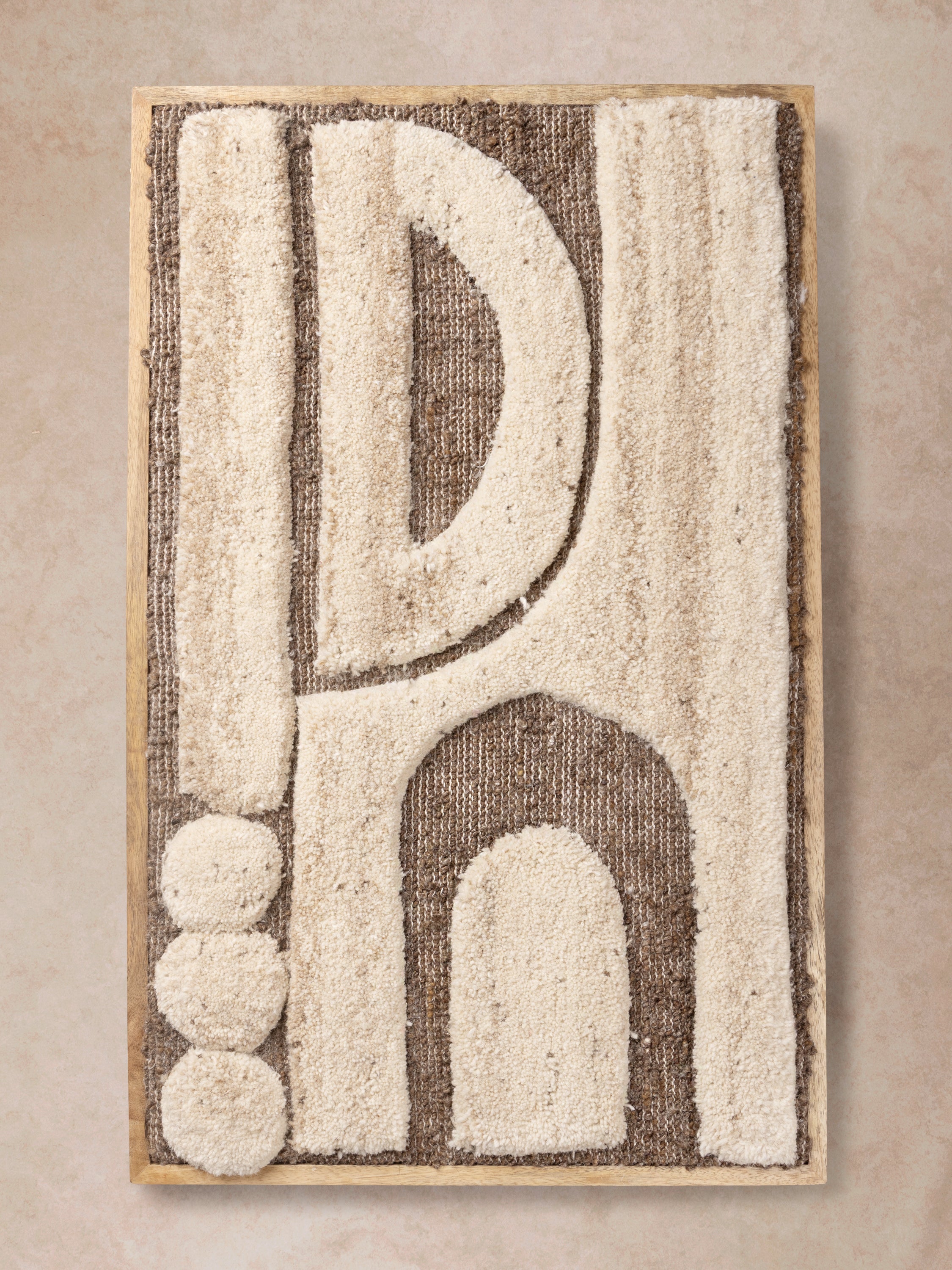 variant two of Congo wall art with bold abstract ivory pattern