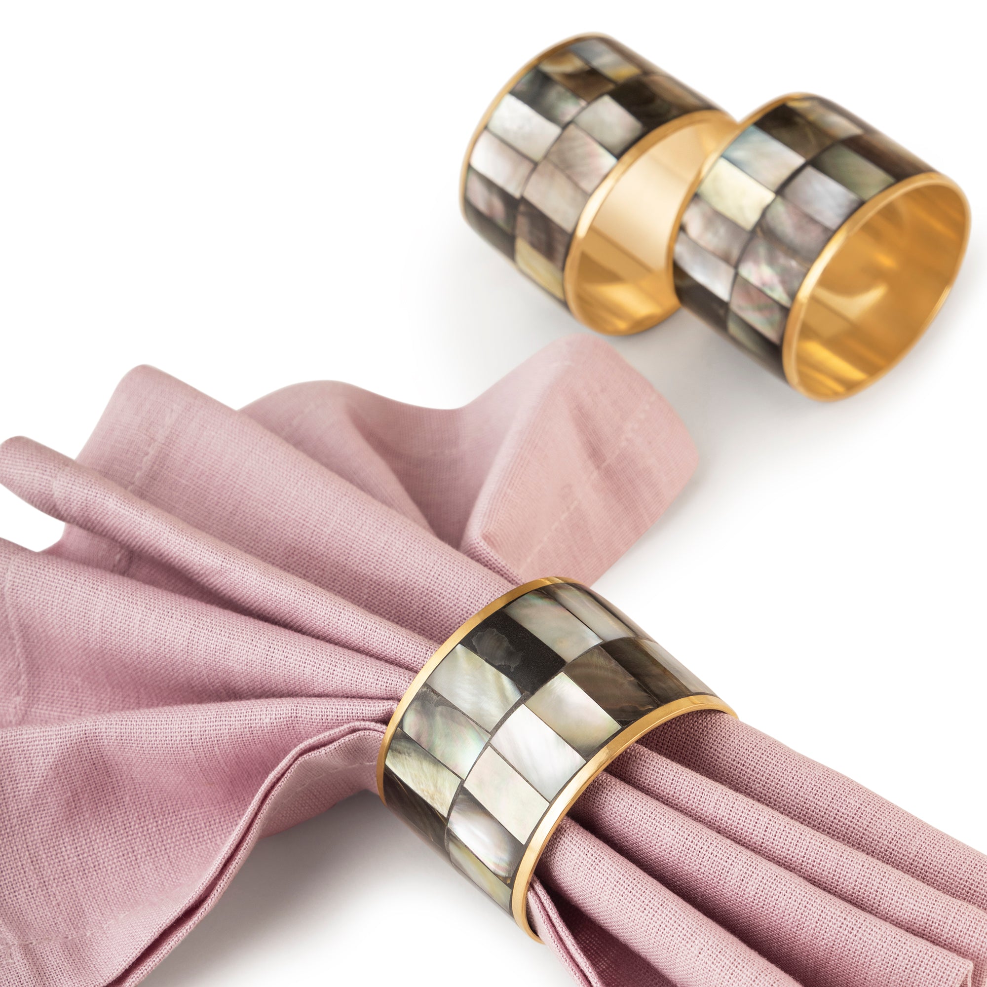 brass napkin rings