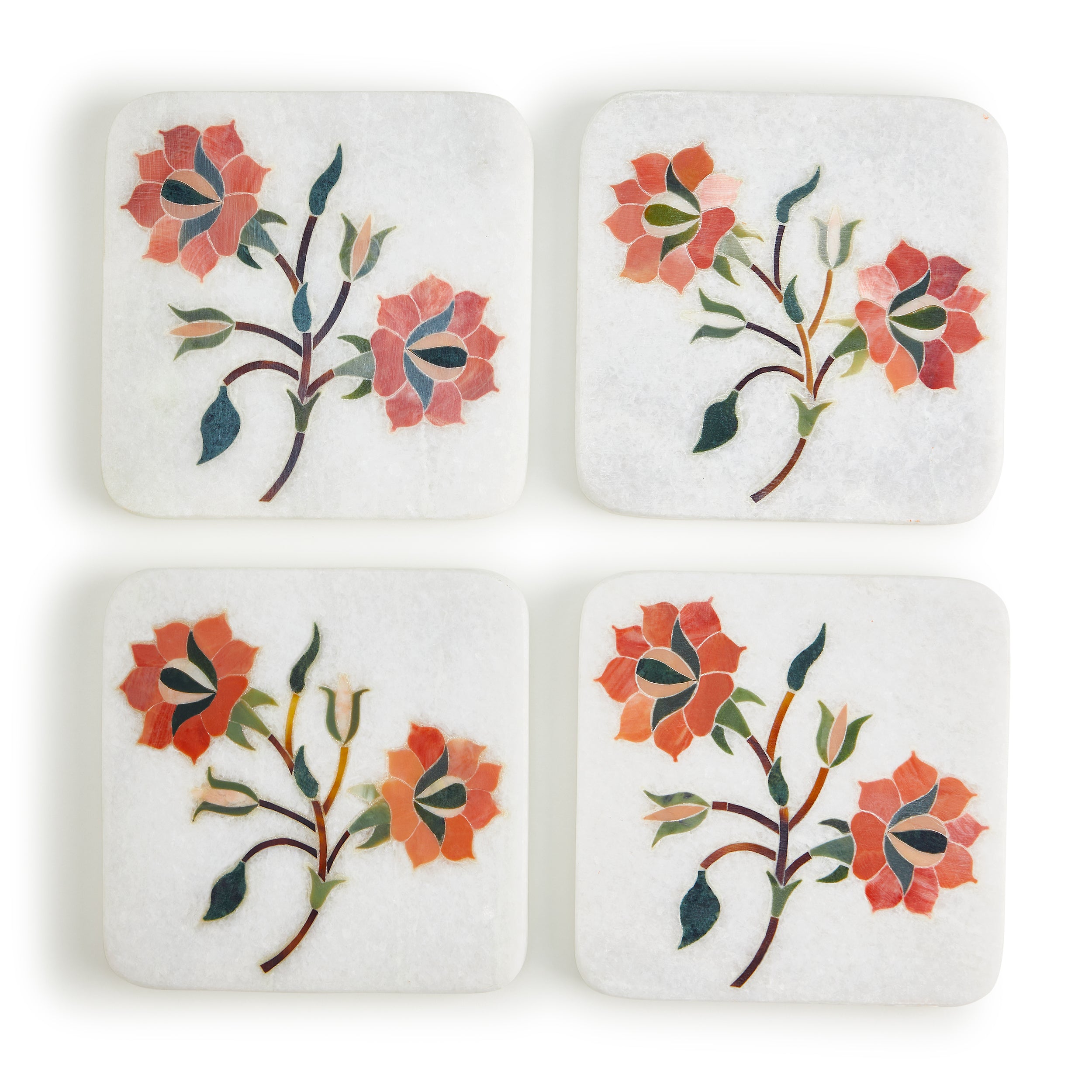 Square Marble Coasters 