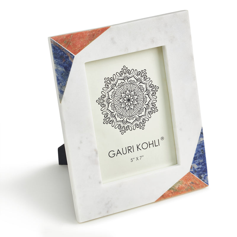 White Marble 5" x 7" Photo Frame