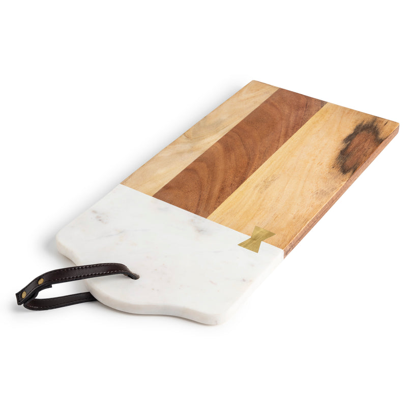 Marble and Wood Serving Board 
