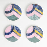 Absorbent Coaster Set of Modern Drink Coasters 