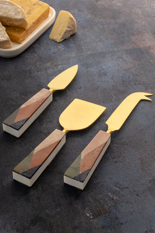 Premium 3-Piece Cheese Knife Set
