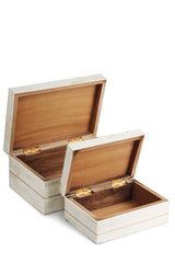Treasure Chest Jewelry Trinket Organizer Gift Container Boxes for Women Men Letter Photo