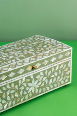 Wood Decorative Storage Box with Lid