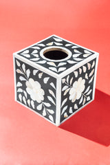 Facial Cube Tissue Box Holder Case Dispenser for Bathroom Vanity Countertop, Bedroom Dresser, Office Desk or Night Stand Table