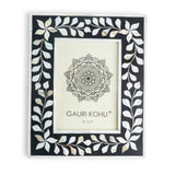 Vintage Wooden Handmade Naturals Mother of pearl inlay Classic Black & White 5x7 Inch