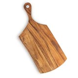 wooden serving board with handles