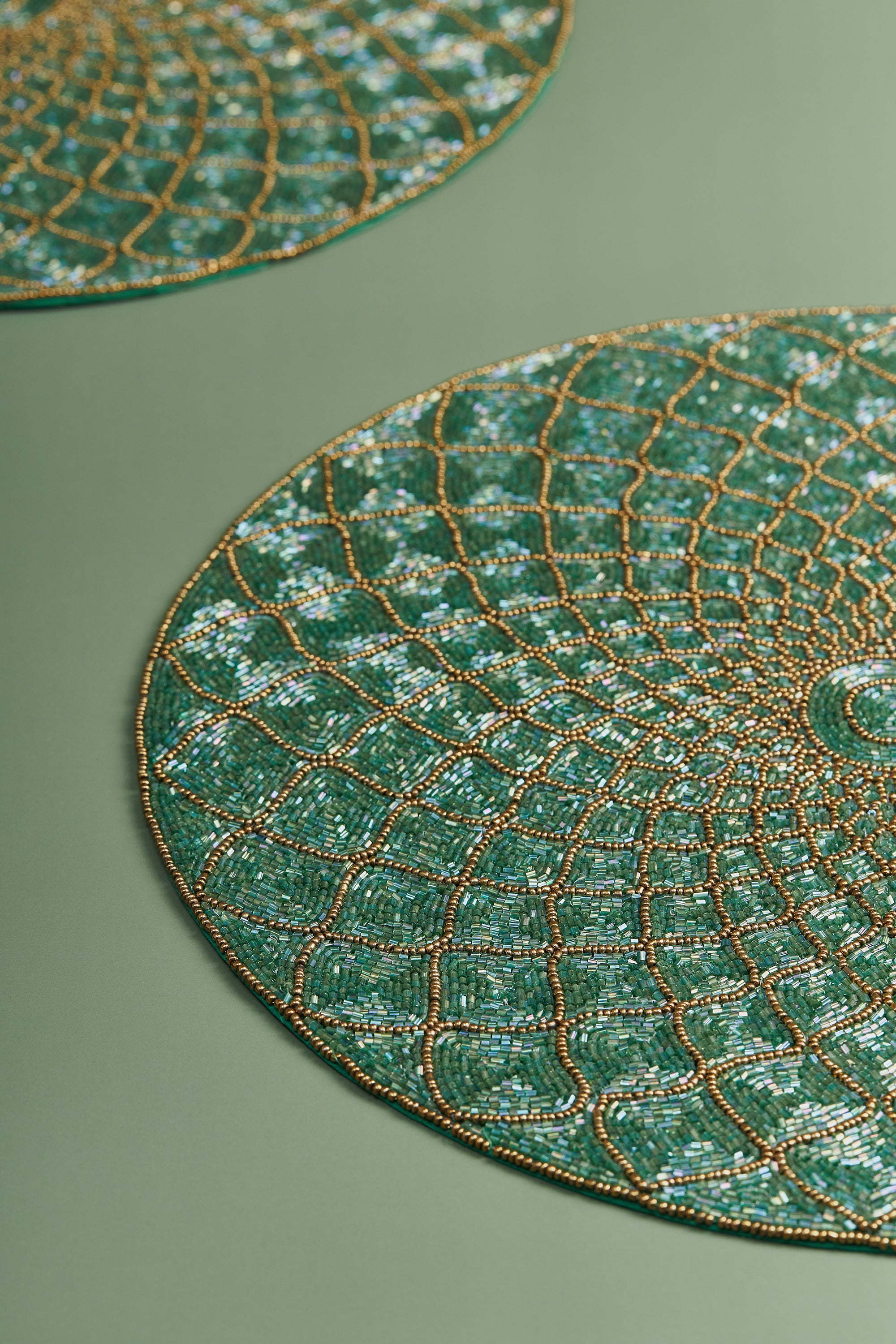 Beaded Placemats for Dining Table 